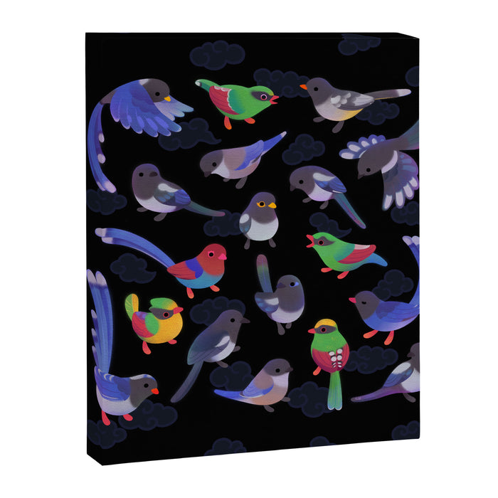 Magpie -dark Canvas Print Gallery Image 1