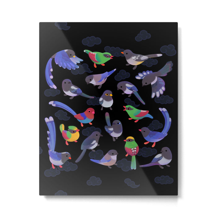 Magpie -dark Metal Print Gallery Image 1