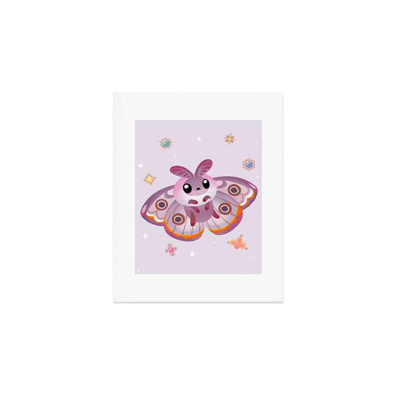 Marbled Emperor Moth Art Print Gallery Image 1