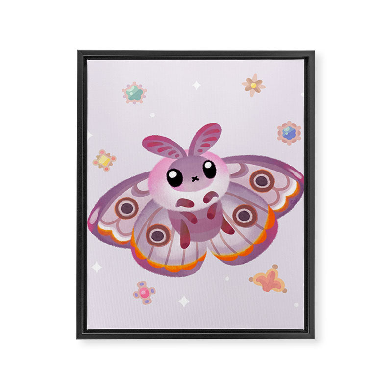 Marbled Emperor Moth Framed Canvas Print Gallery Image 8