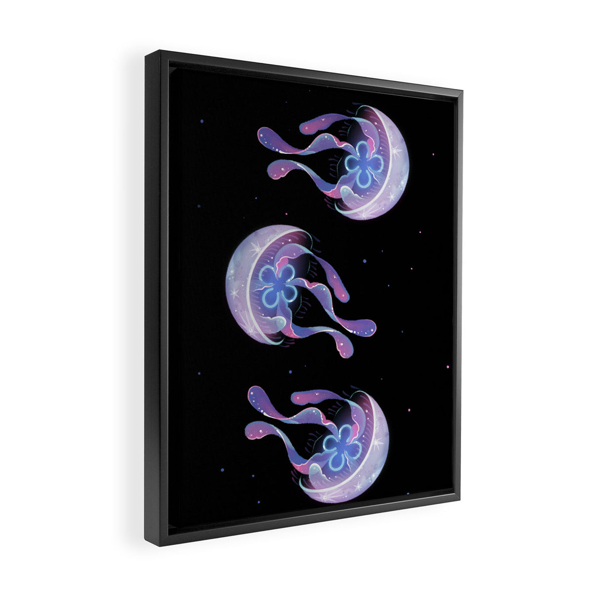Moon jelly Framed Canvas Print Gallery Image 2