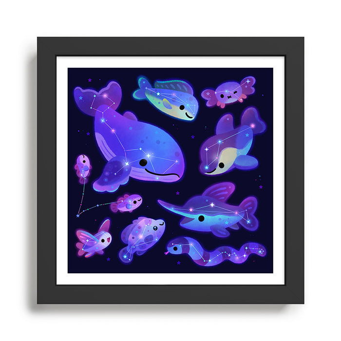 Ocean constellations Framed Art Print Gallery Image 1