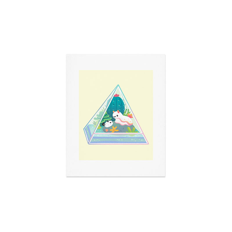 Ocean terrarium - Sea slug Art Print Gallery Image 1