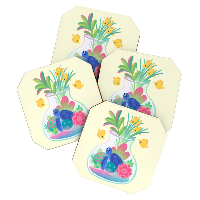 Ocean terrarium - Sea turtle Coaster Gallery Image 1