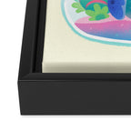 Ocean terrarium - Sea turtle Framed Canvas Print Gallery Image 3