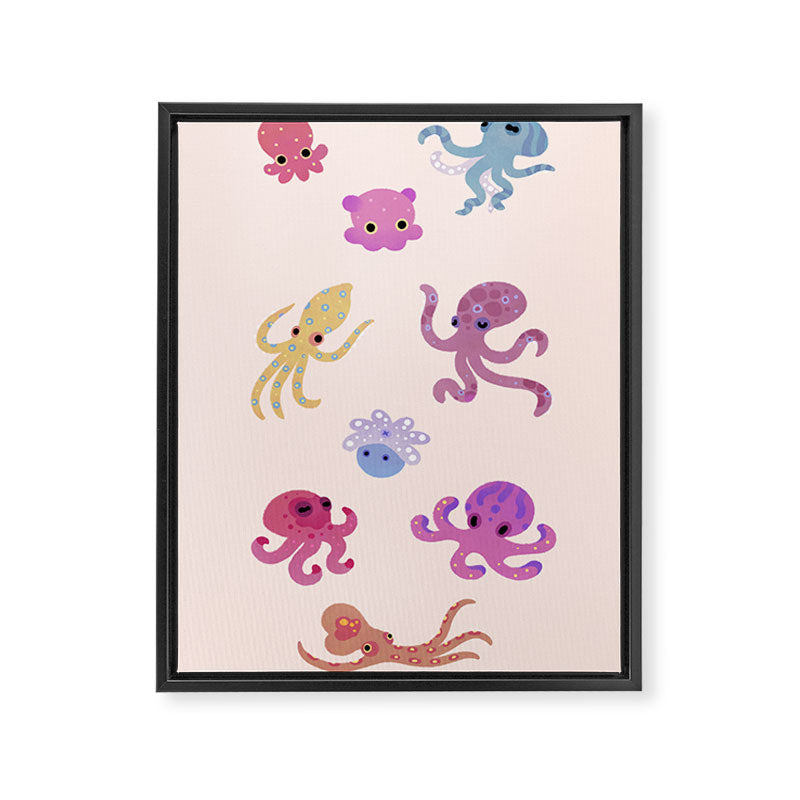 Octopus Framed Canvas Print Gallery Image 6