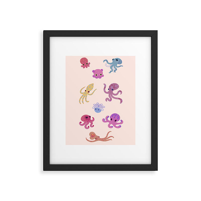 Octopus Framed Art Print Gallery Image 5