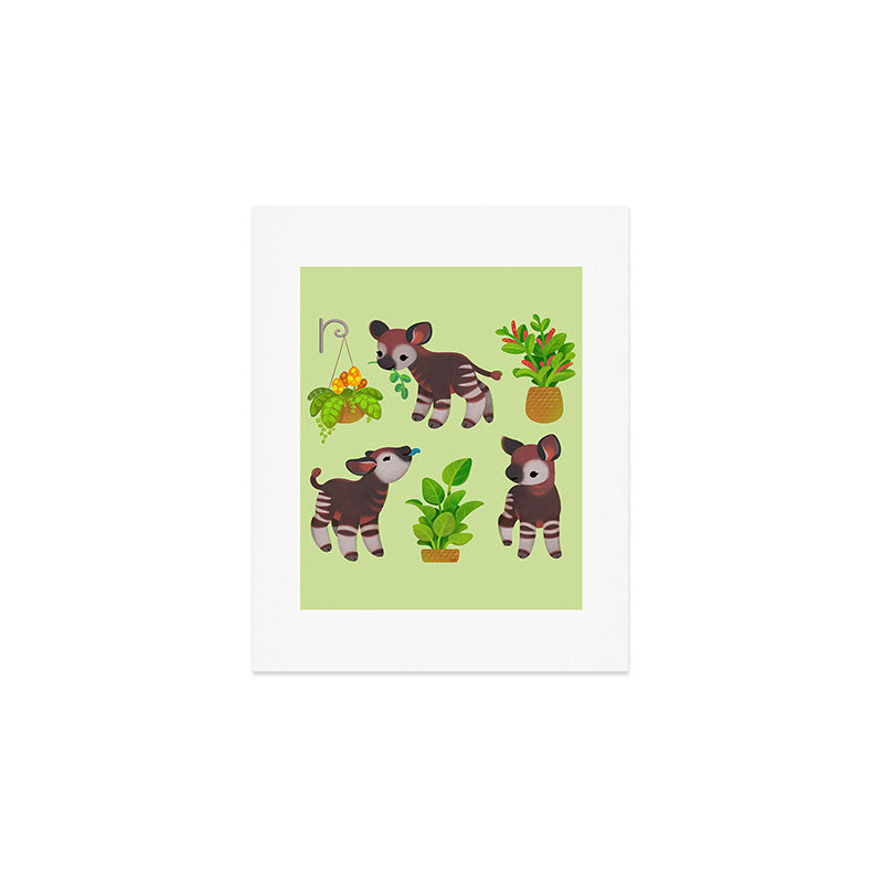 Okapi Art Print Gallery Image 1