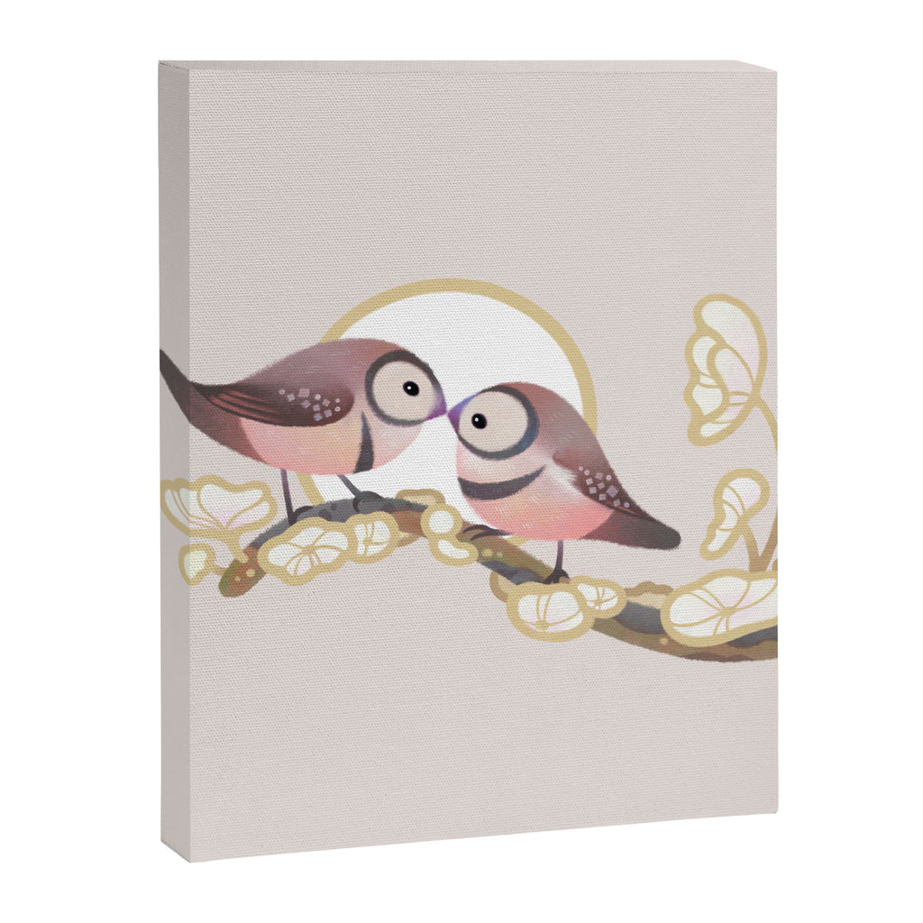 Owl finch Canvas Print Gallery Image 6