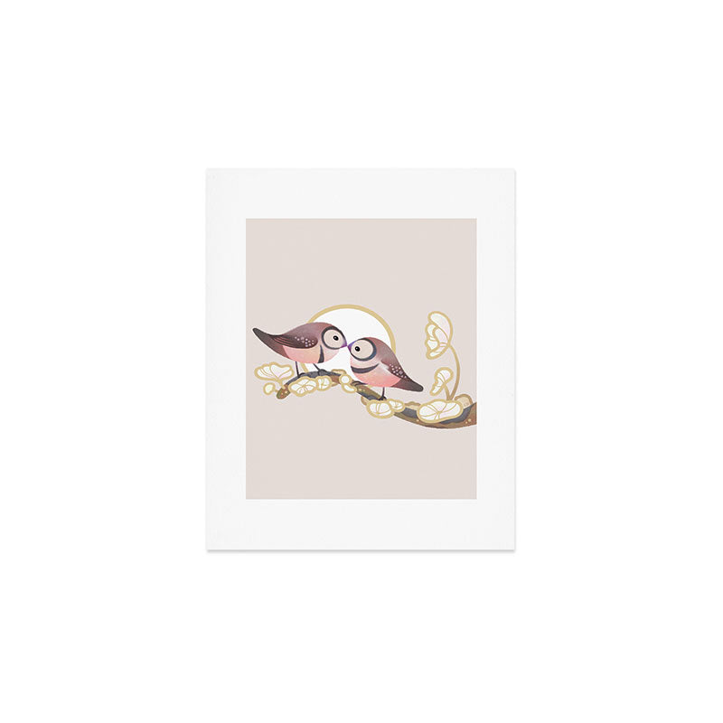 Owl finch Art Print Gallery Image 1
