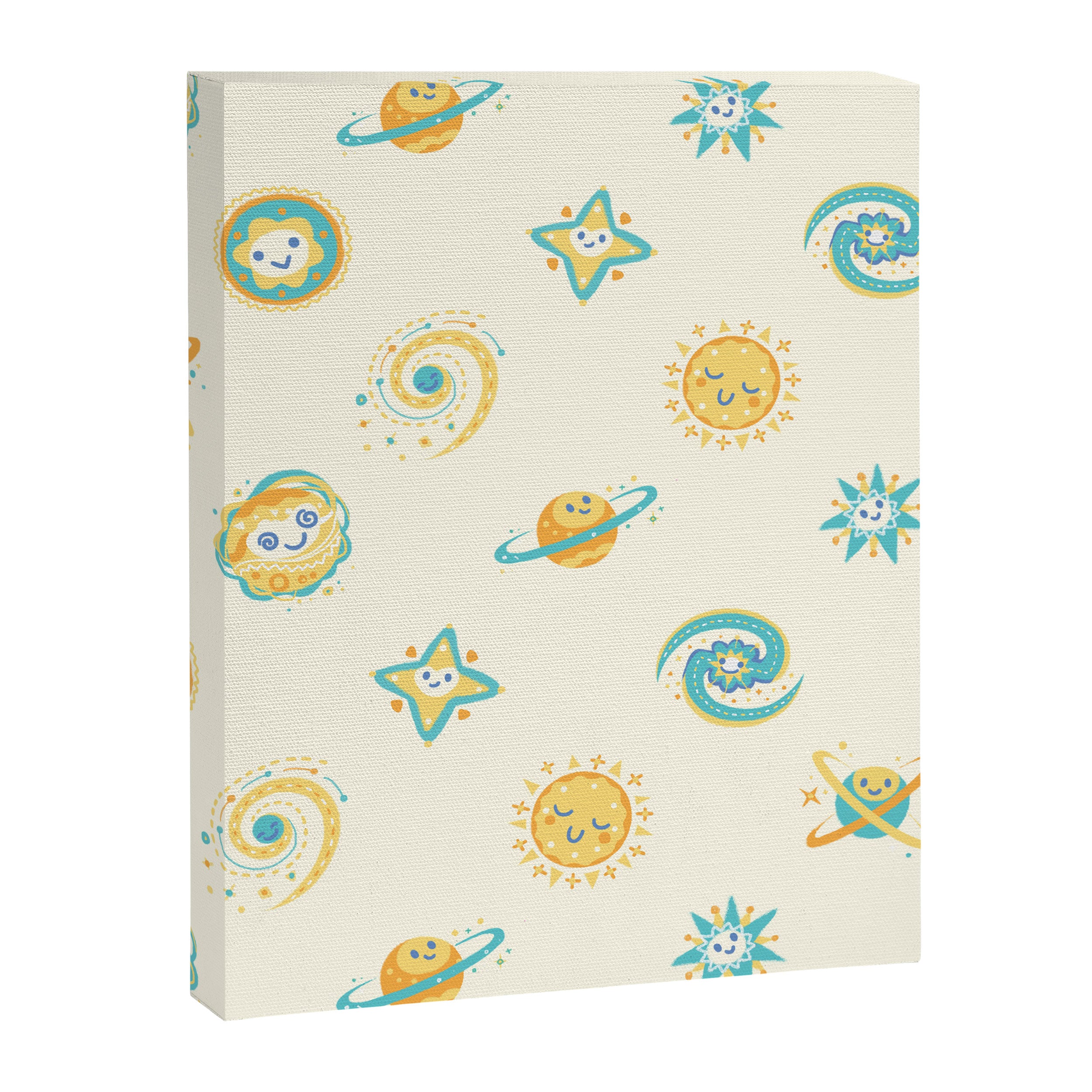 Pastel space pattern Canvas Print Gallery Image 8