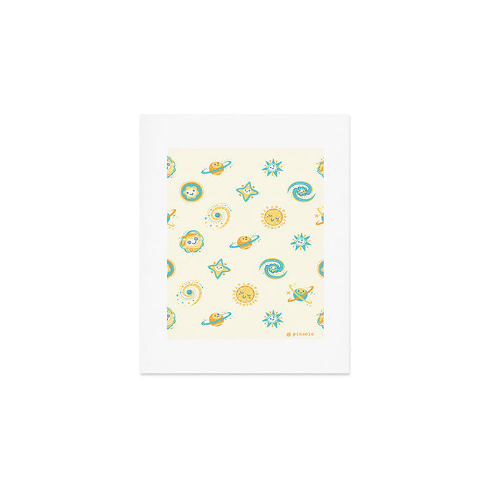 Pastel space pattern Art Print Gallery Image 1