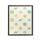 Pastel space pattern Framed Canvas Print Gallery Image 8
