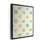 Pastel space pattern Framed Canvas Print Gallery Image 2