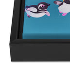 Penguin day Framed Canvas Print Gallery Image 3