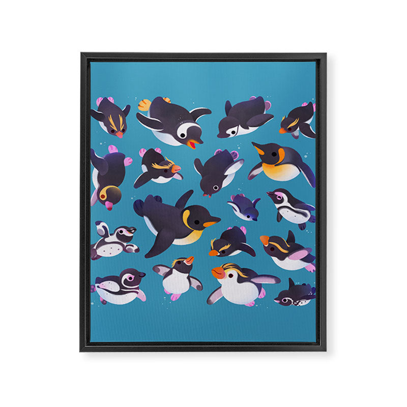 Penguin day Framed Canvas Print Gallery Image 8