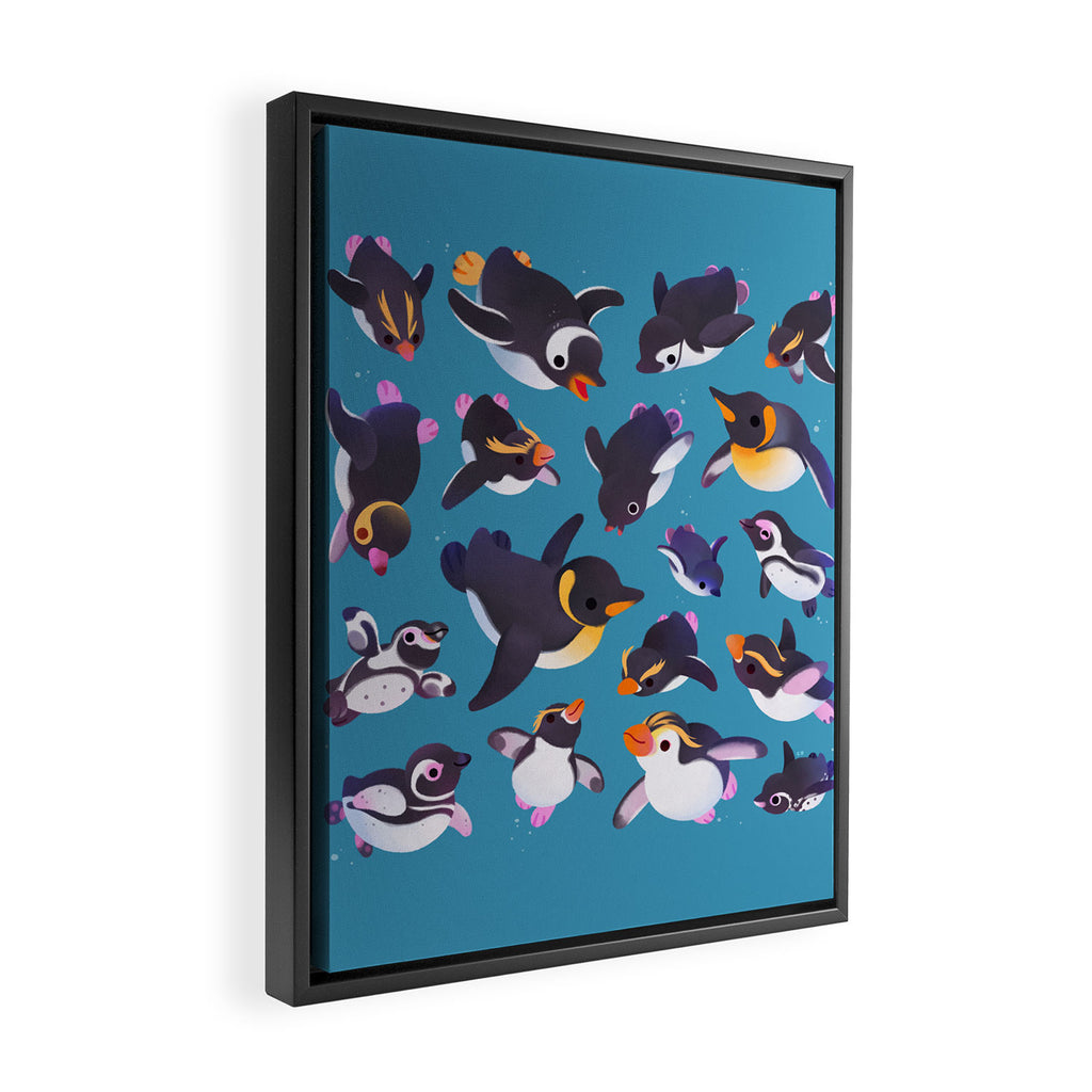 Penguin day Framed Canvas Print Gallery Image 2