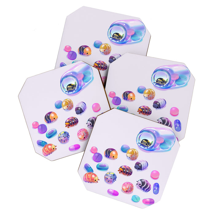 Pill bugs  Coaster Gallery Image 1