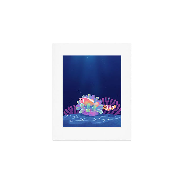 Pink skunk clownfish Art Print Gallery Image 1