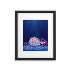 Pink skunk clownfish Framed Art Print Gallery Image 5
