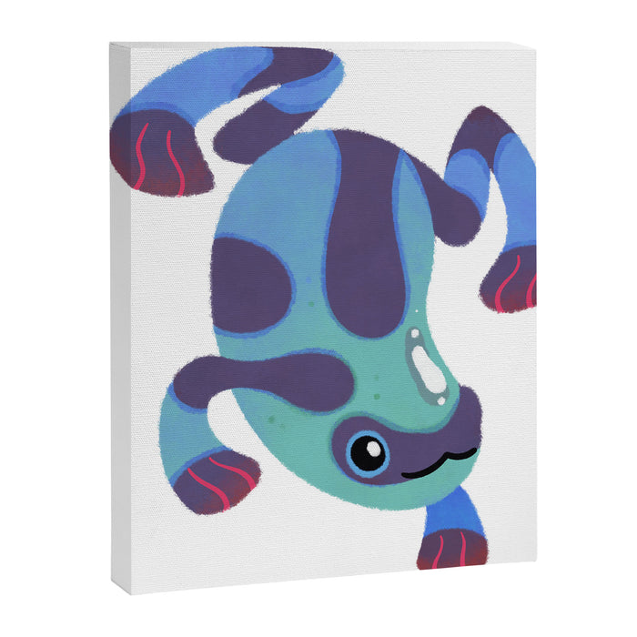 Poison dart frogs - dark Canvas Print Gallery Image 1