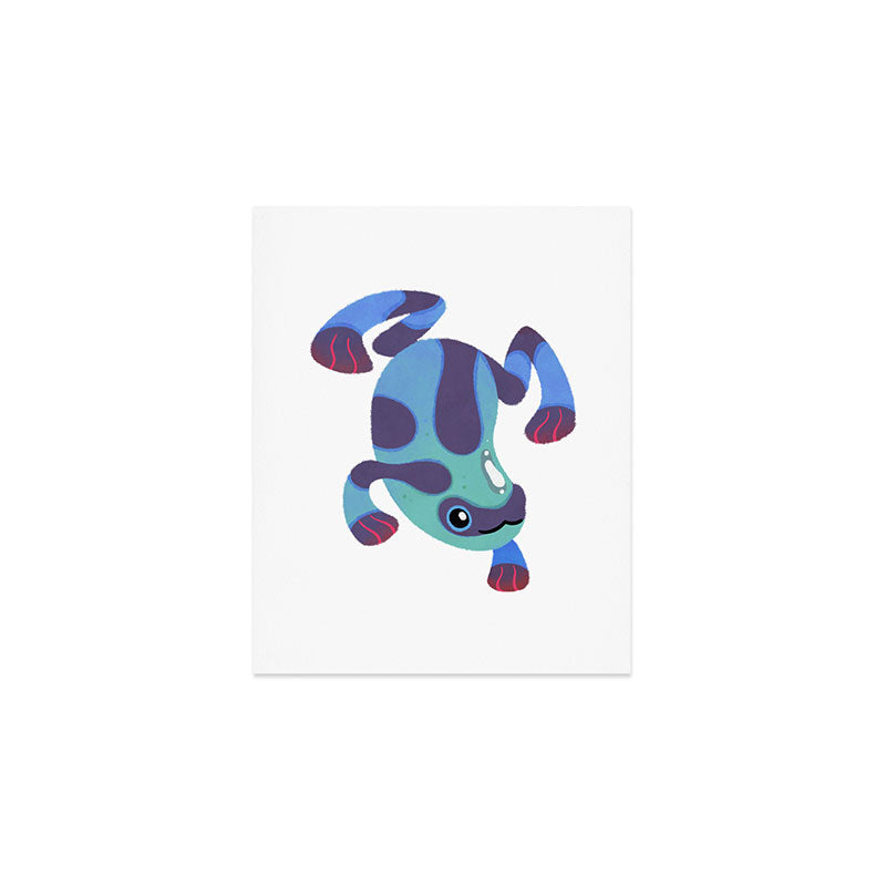 Poison dart frogs - dark Art Print Gallery Image 1