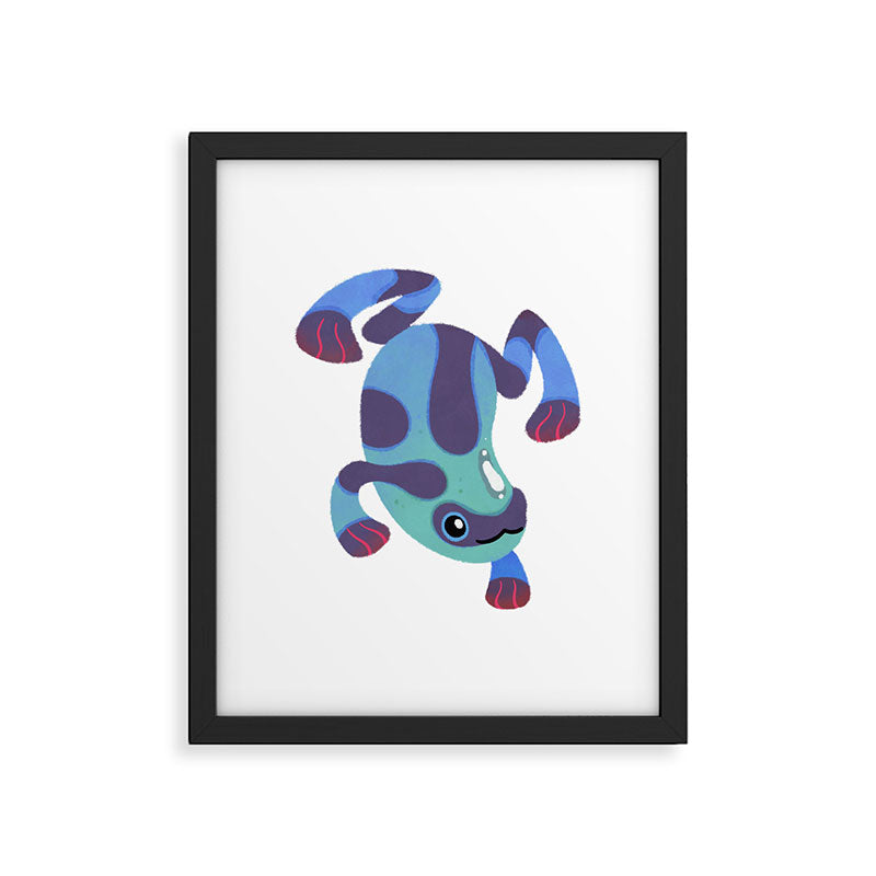 Poison dart frogs - dark Framed Art Print Gallery Image 5
