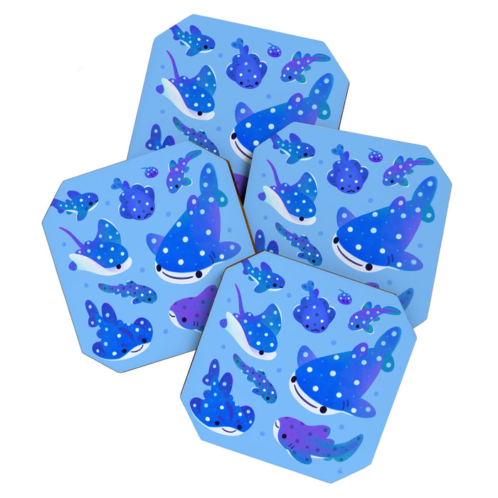 Polka dot shark Coaster Gallery Image 1