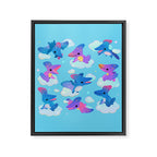 Pteranodon in the blue sky Framed Canvas Print Gallery Image 8