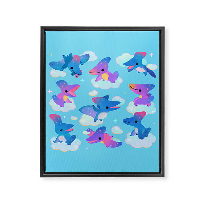 Pteranodon in the blue sky Framed Canvas Print Gallery Image 8