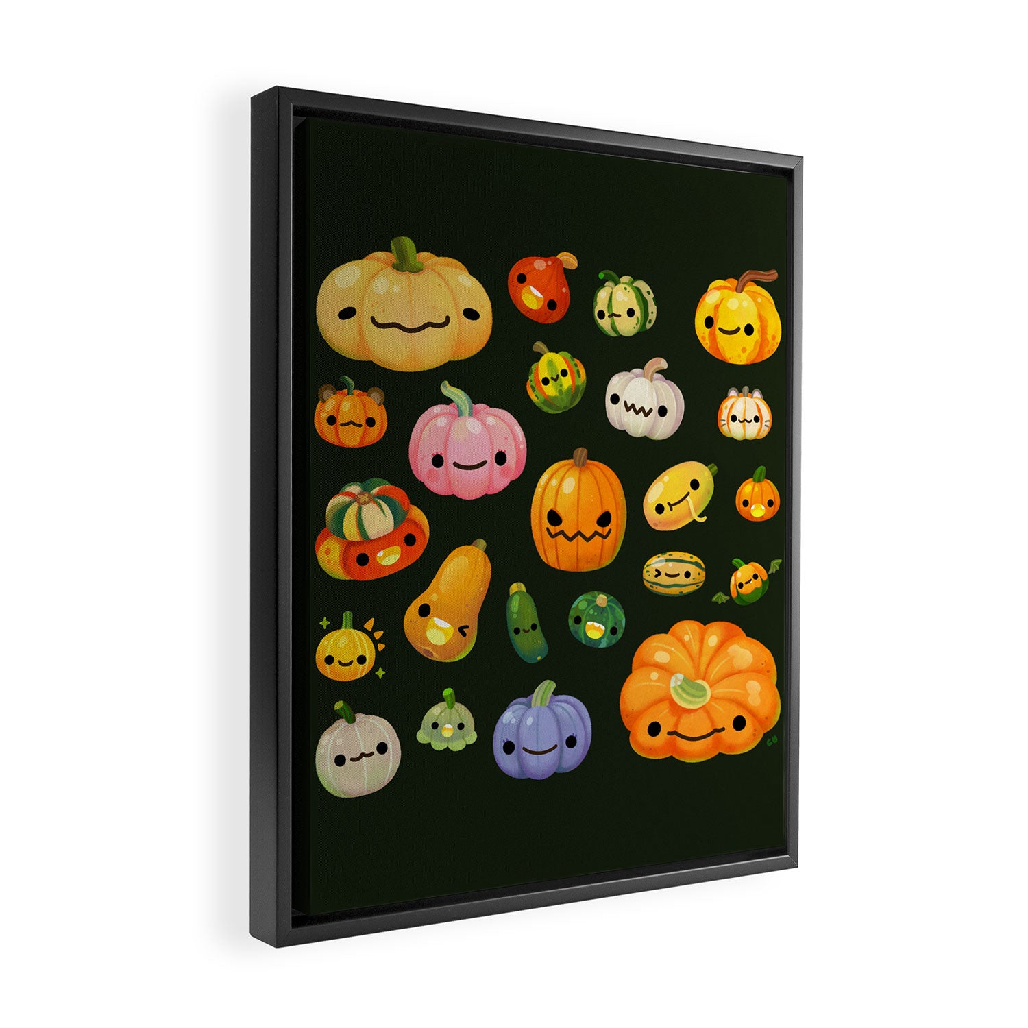 Pumpkin and squash Framed Canvas Print Gallery Image 2