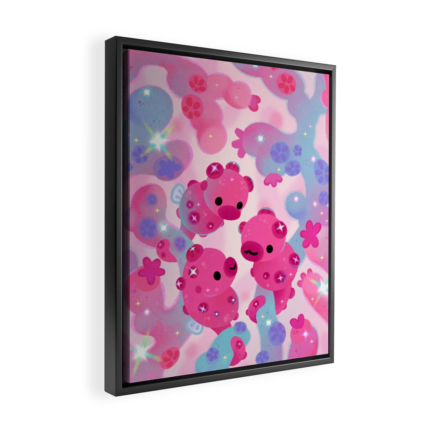 Pygmy seahorse Framed Canvas Print Gallery Image 2