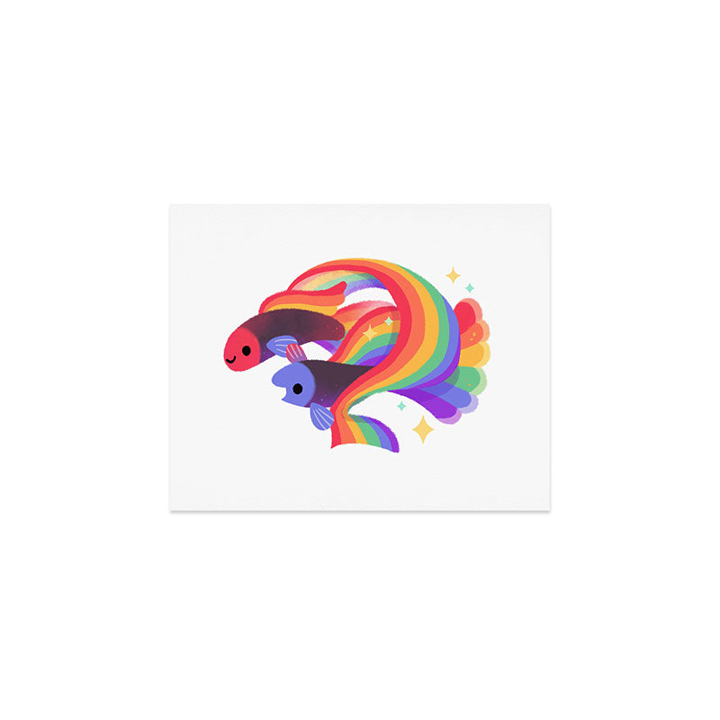 Rainbow guppy 3 Art Print Gallery Image 1