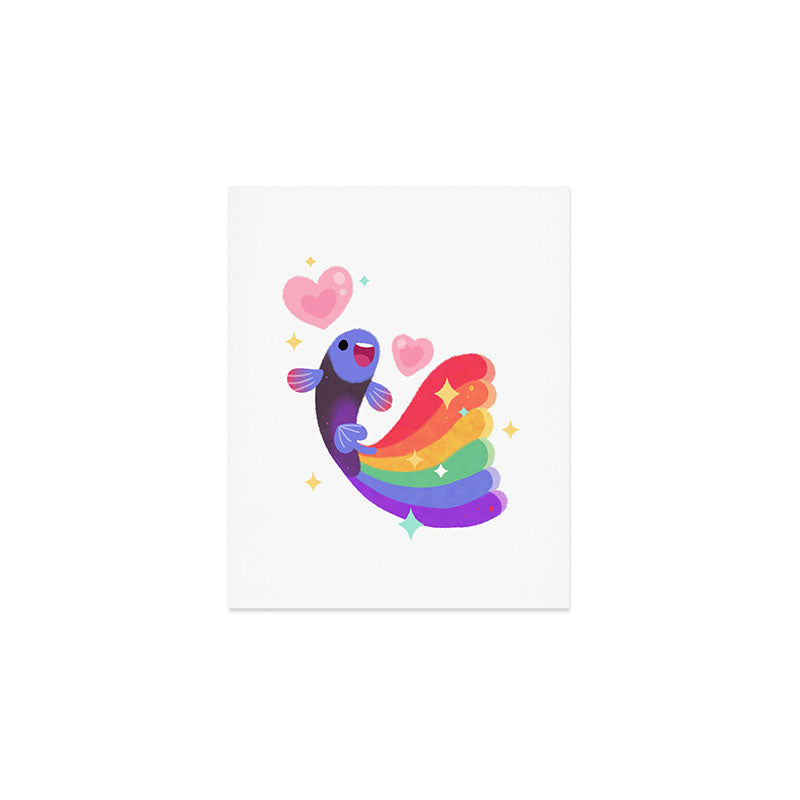 Rainbow guppy 6 Art Print Gallery Image 1