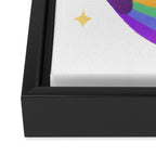Rainbow guppy 6 Framed Canvas Print Gallery Image 3