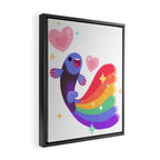Rainbow guppy 6 Framed Canvas Print Gallery Image 2