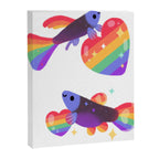 Rainbow guppy 7 Canvas Print Gallery Image 8