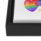 Rainbow guppy 7 Framed Canvas Print Gallery Image 3