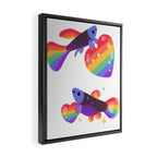 Rainbow guppy 7 Framed Canvas Print Gallery Image 2