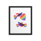 Rainbow guppy 7 Framed Art Print Gallery Image 6