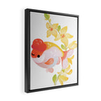 Ranchu and Forsythias Framed Canvas Print Gallery Image 2