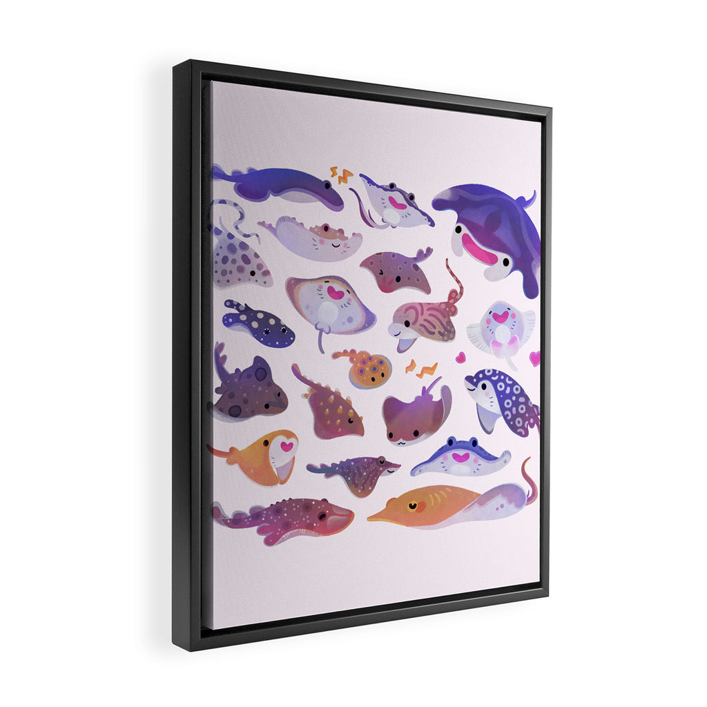 Ray day 1 - bright Framed Canvas Print Gallery Image 2