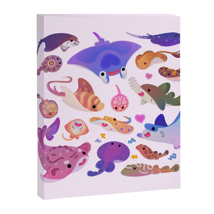 Ray day 2 - pastel Canvas Print Gallery Image 1