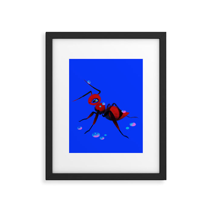Red velvet ant Framed Art Print Gallery Image 1
