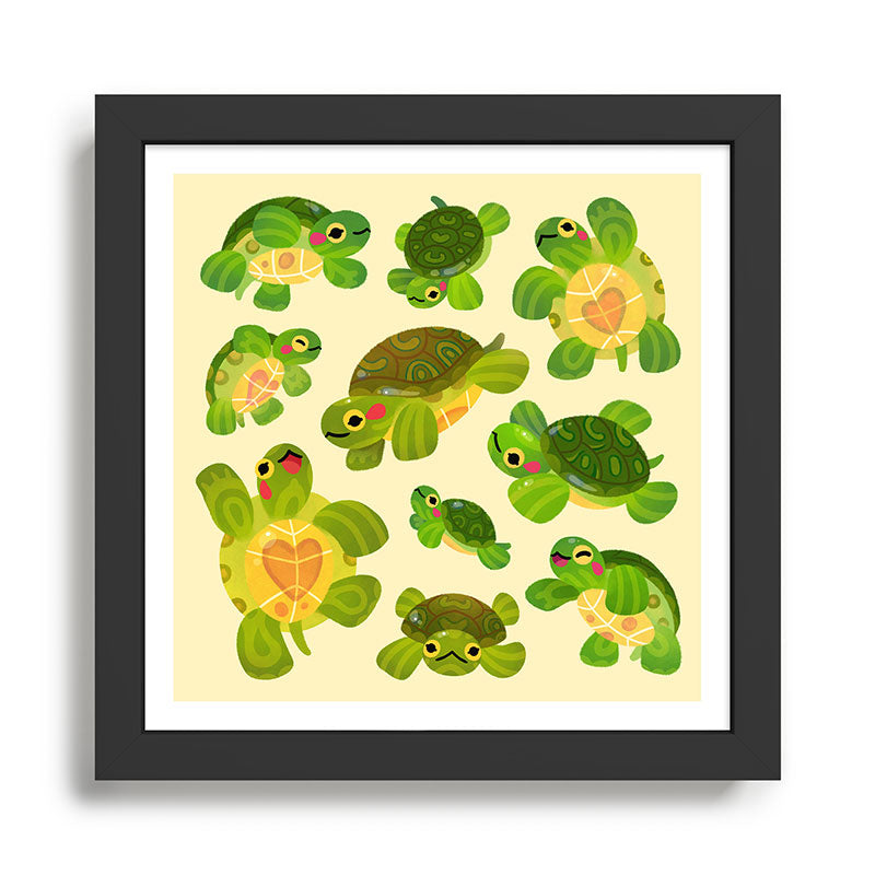 Red-eared slider Framed Art Print Gallery Image 1