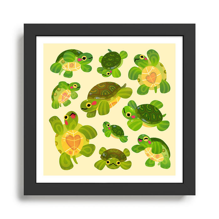 Red-eared slider Framed Art Print Gallery Image 1