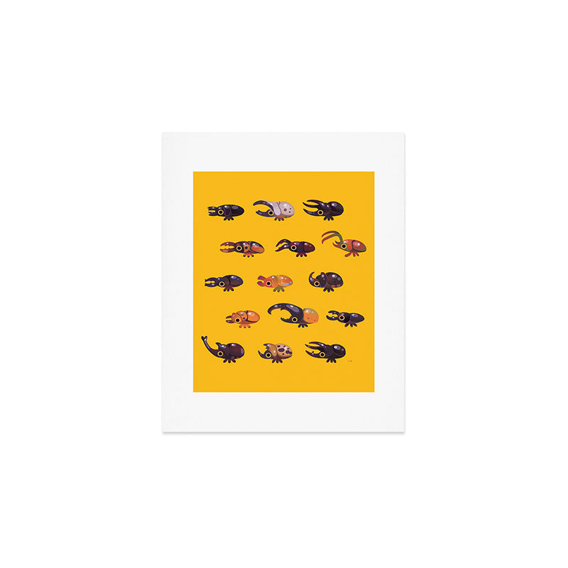 Rhino and Stag Art Print Gallery Image 1