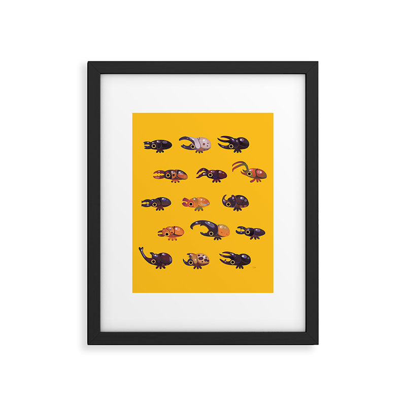 Rhino and Stag Framed Art Print Gallery Image 6