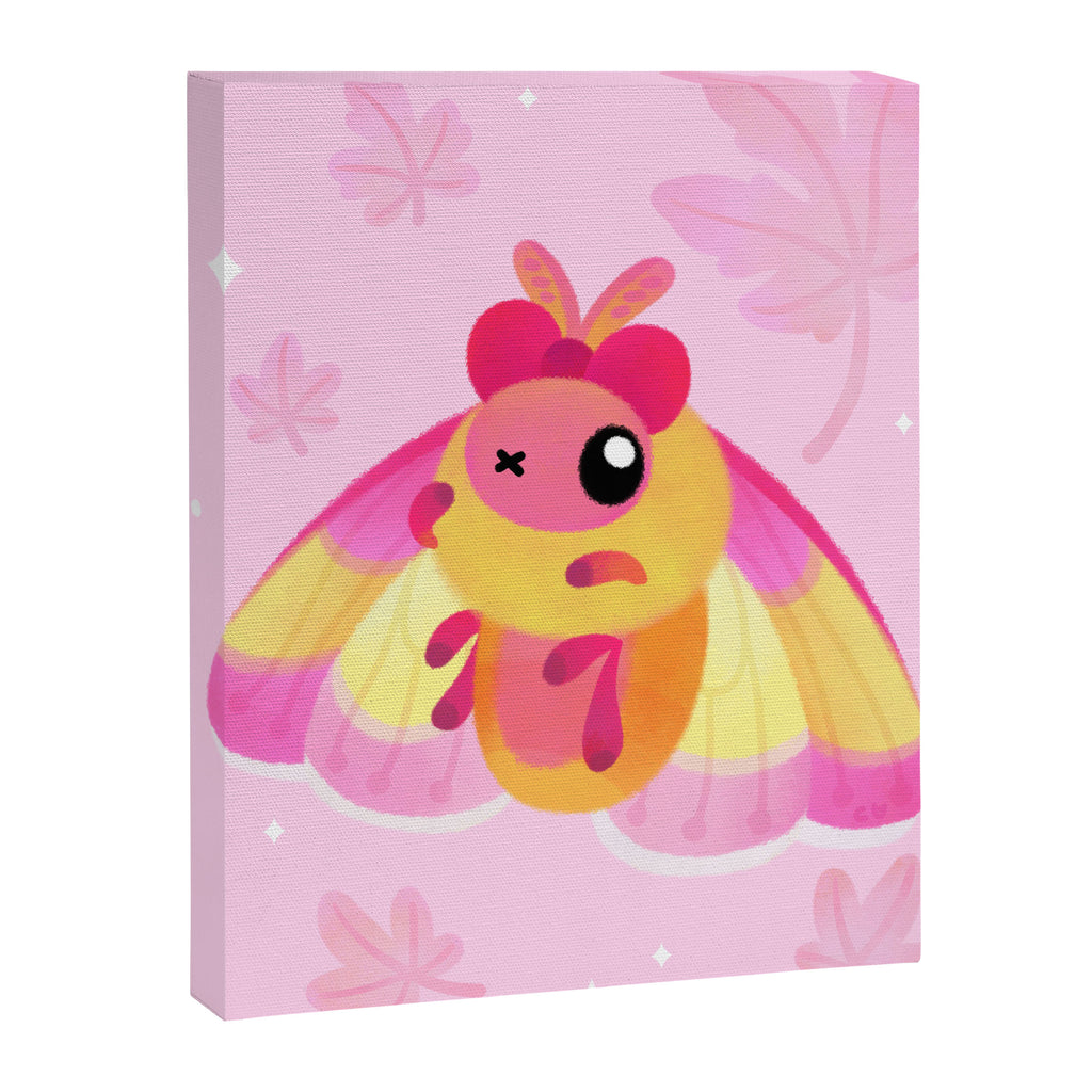 Rosy Maple Moth Canvas Print Gallery Image 6
