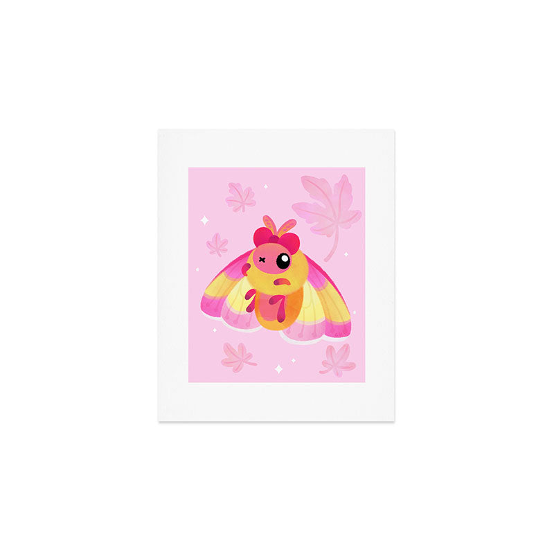 Rosy Maple Moth Art Print Gallery Image 1